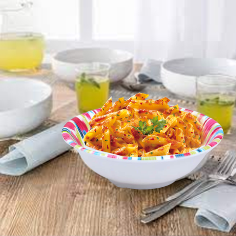 Melamine Colorful Splash Serving Bowl