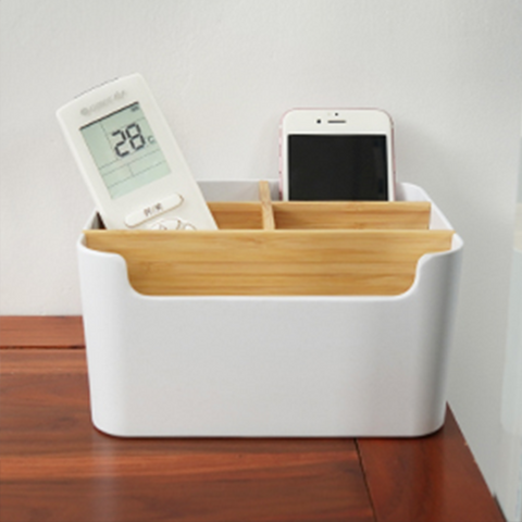 Bamboo Wood Stationery And Makeup Organizer Tessie And Jessie