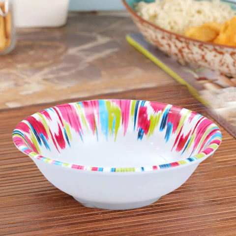 Melamine Colorful Splash Serving Bowl