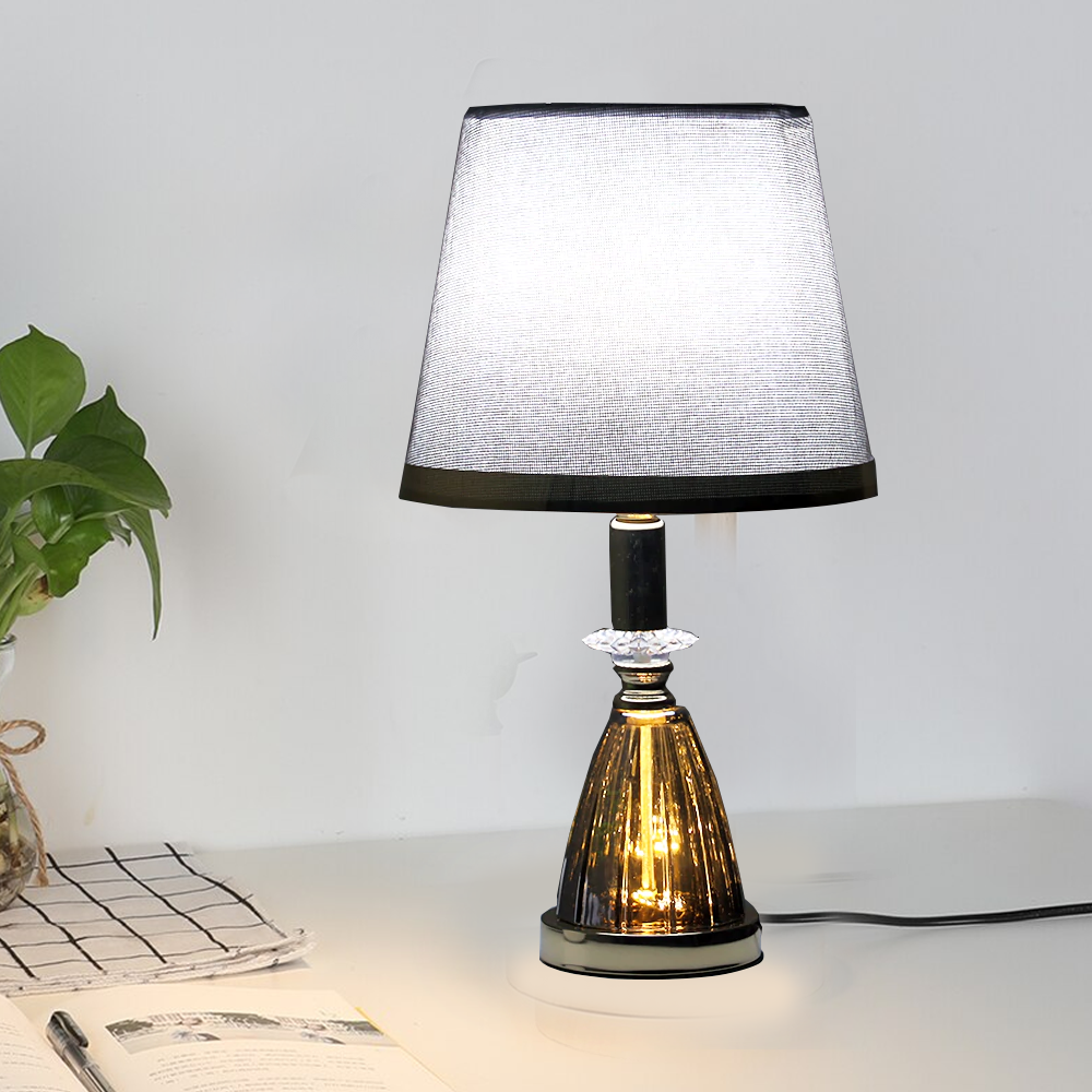 Elevated Serene Gold Rim Glazed Table Lamp – Izanstore