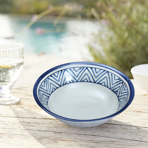 Melamine Greek Serving Bowl