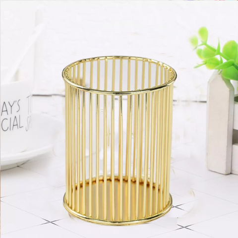 Round Stationery Holder Shiny
