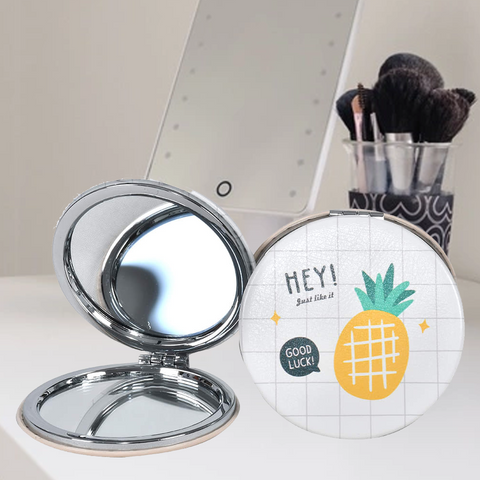 Fruits Design Folding Round Portable Pocket Mirror