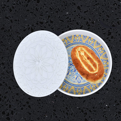 Floral Art Round Hot Pot