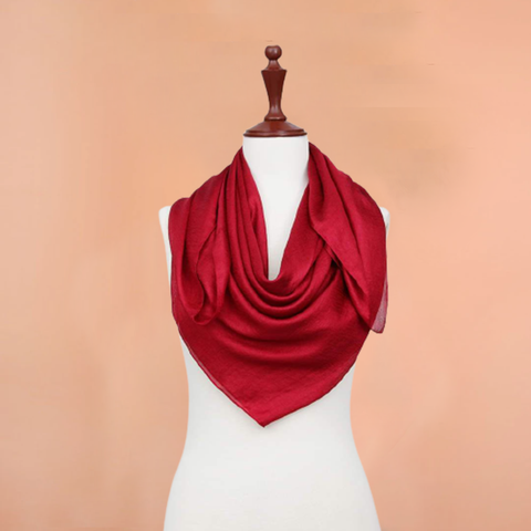 Classic Jewel Chiffon Fabric Plain print Scarves