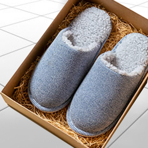 Classic Vince Design Fluffy Sherpa Slippers