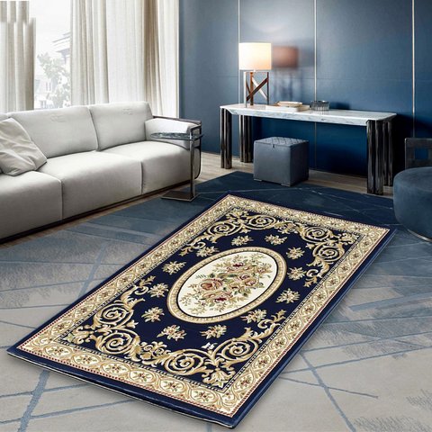Royal Blue Thick And Cozy Floor Rug