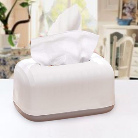White Tissue Box- Classic Design