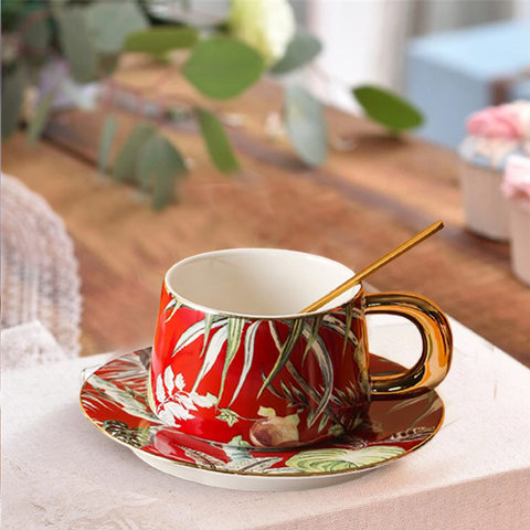 Tropical Bone China Cup