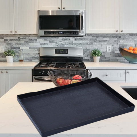 Pitch Black Melamine Tray