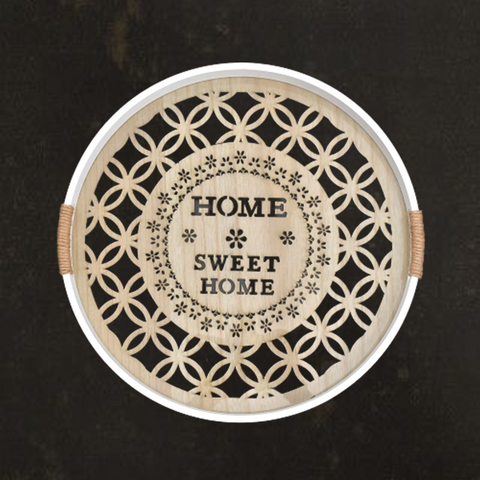 Sweet Home Round Tray