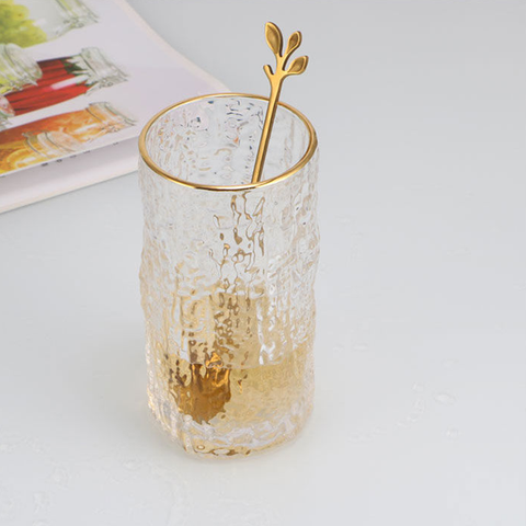 6Pcs Elegant Grade Gold Rim Glass Set