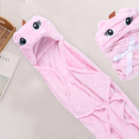 Sheath Blush Pink Fleece Hoodie Baby Blanket