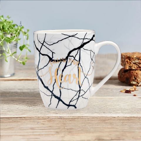Follow Your Heart Bone China Mug