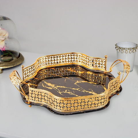 Molecular Gold Boundary Tray