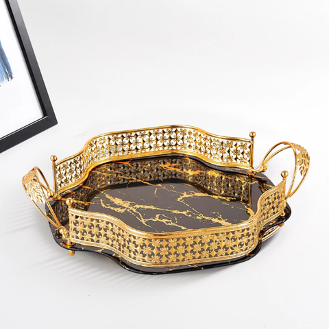 Molecular Gold Boundary Tray