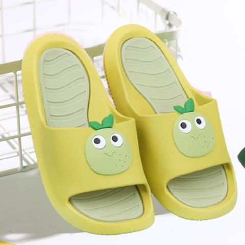 Kids Slipper Comfy Mushy Bottom Multi Fruit Character