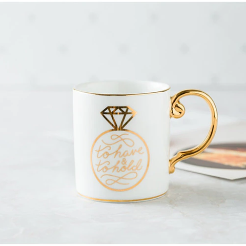 Diamond Ring Ceramic Mug