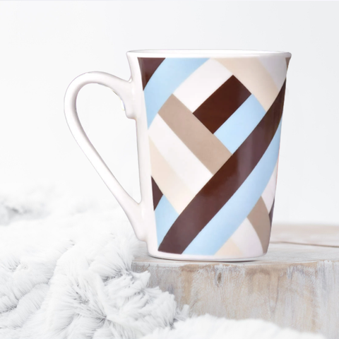 Chocolate Lines Ceramic Mug