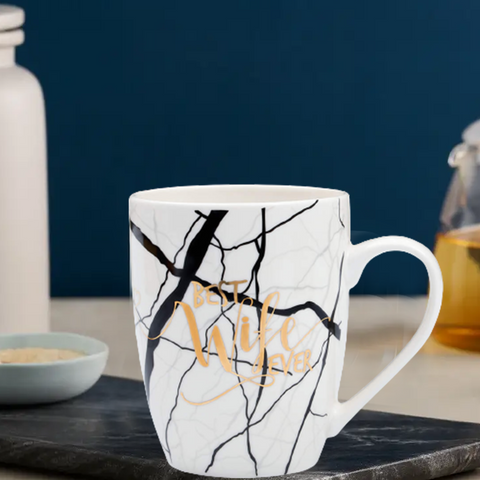 White Bone China Mug