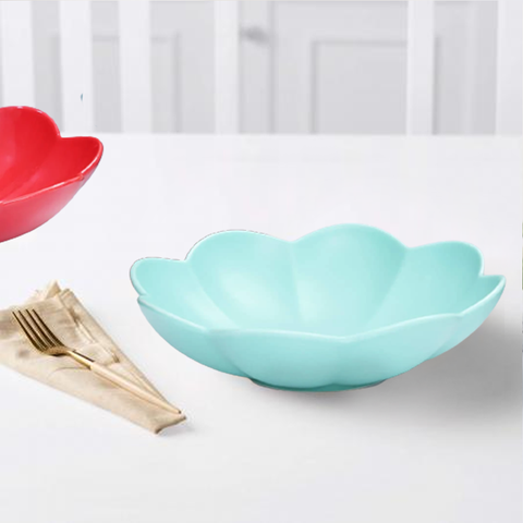 Solid Pastel Ceramic Serving Bowl