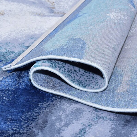 Cloudy Blue Thick And Cozy Floor Rug