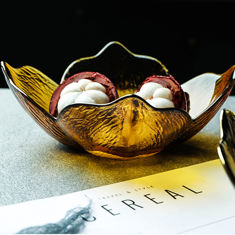 Asiatic Lily Glass Serving Bowl