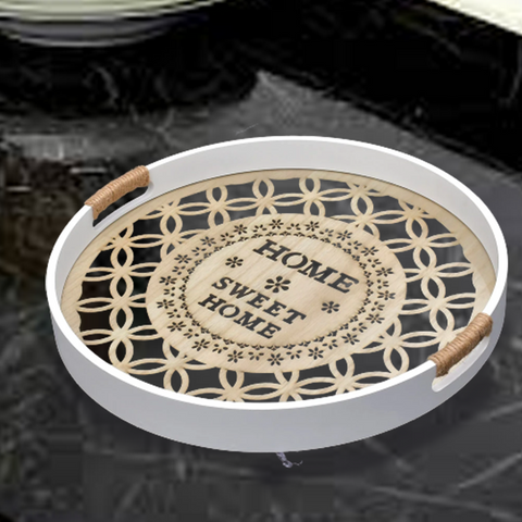 Sweet Home Round Tray