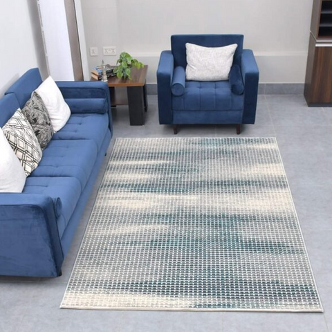 Blue Speck Thick And Cozy Floor Rug