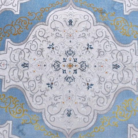 Egyptian Blue Thick And Cozy Floor Rug