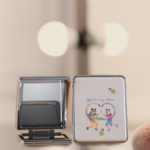 Artistic Design Folding Portable Pocket Mirror