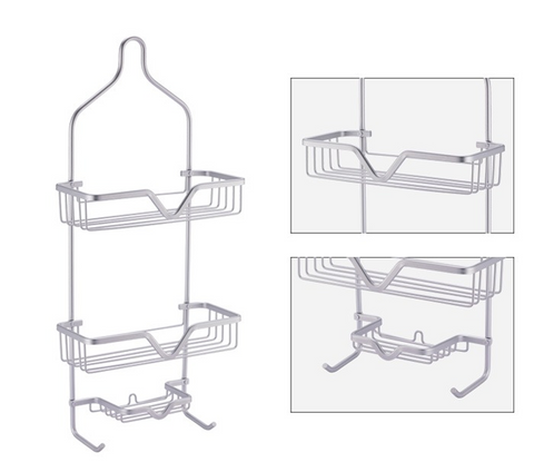 Chrome Washroom Caddy And Organizer