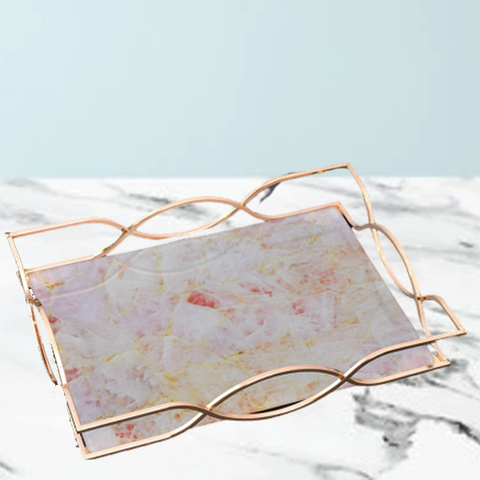 Flamingo Marble Tray