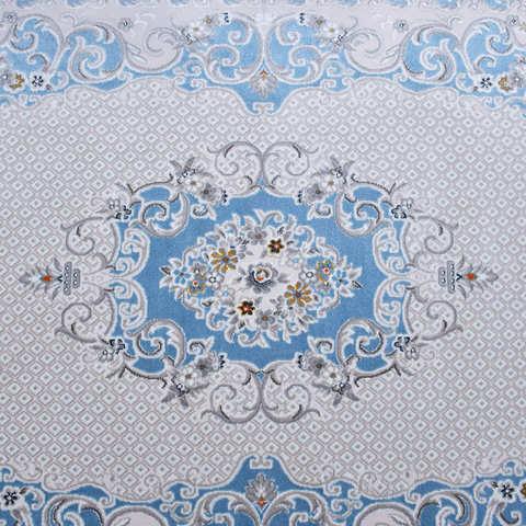 Ancient Blue Thick And Cozy Floor Rug