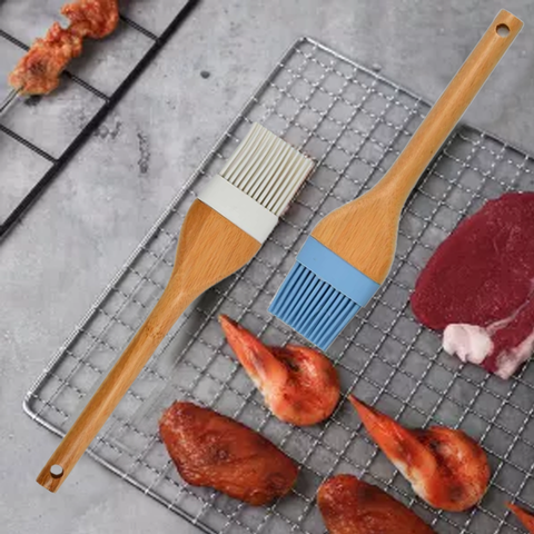 Bamboo Wood Silicon Oil Brush Tessie And Jessie