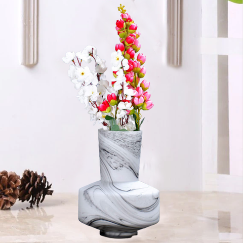 Nordic Genuine Marble Base Vase