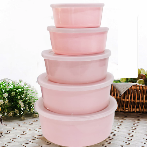 5Pcs Matte Air Tight Melamine Bowls