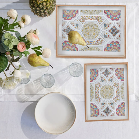 Pair of Canvas Art Trays