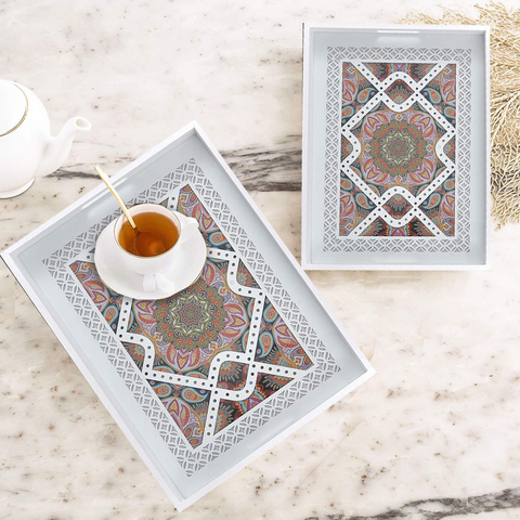 Printed Art Trays (Pair)