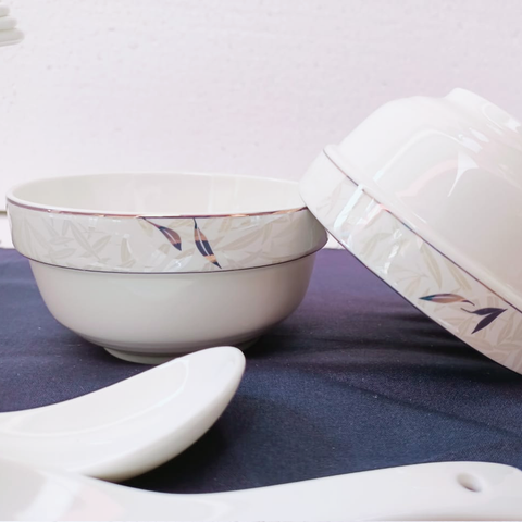 14Pcs High Quality Ceramic Soup Set