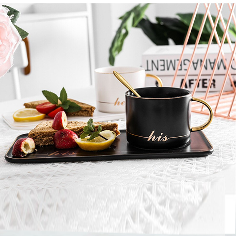 His Coffee Mug With Tray