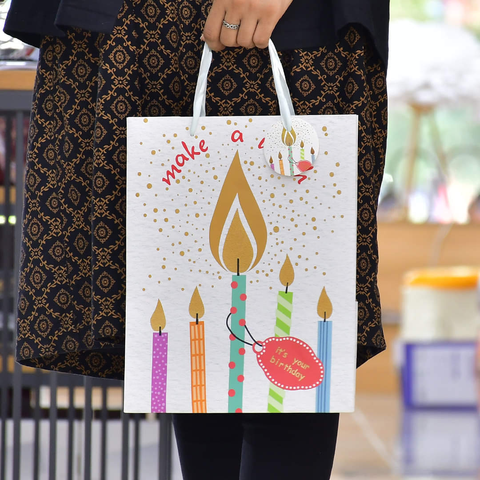 Candle Design Gift Bags