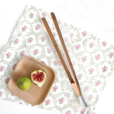 Bamboo Tongs Eco Friendly Silicone Handle
