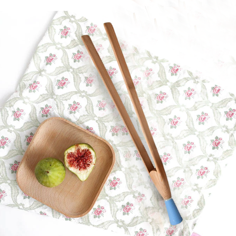 Bamboo Tongs Eco Friendly Silicone Handle