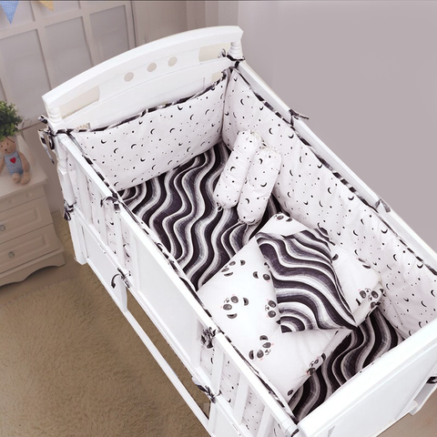 Cute Panda Baby Cot Bedding Set Pompous Infant And Toddler