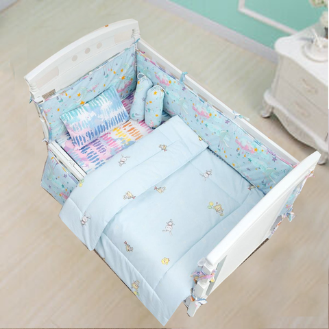 Splash Pattern Baby Cot Bedding Set Pompous Infant And Toddler