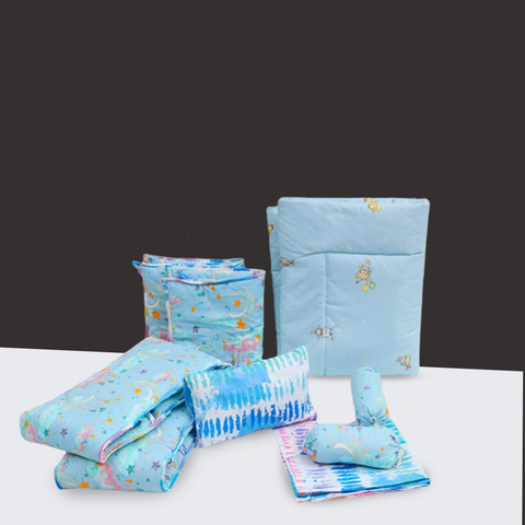 Splash Pattern Baby Cot Bedding Set Pompous Infant And Toddler