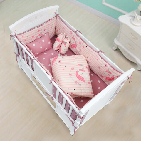 Unicorn Baby Cot Bedding Set Pompous Infant And Toddler