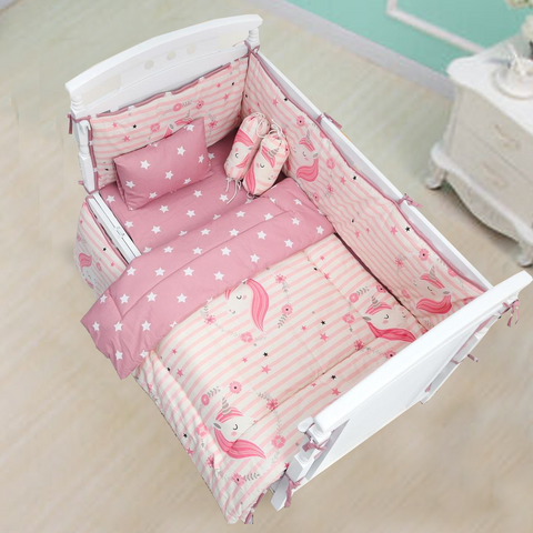 Unicorn Baby Cot Bedding Set Pompous Infant And Toddler