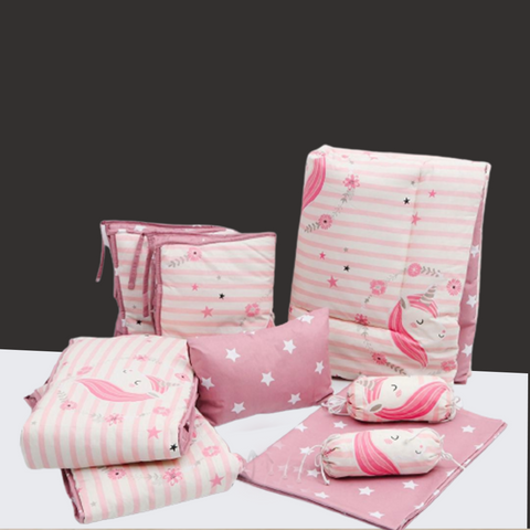 Unicorn Baby Cot Bedding Set Pompous Infant And Toddler